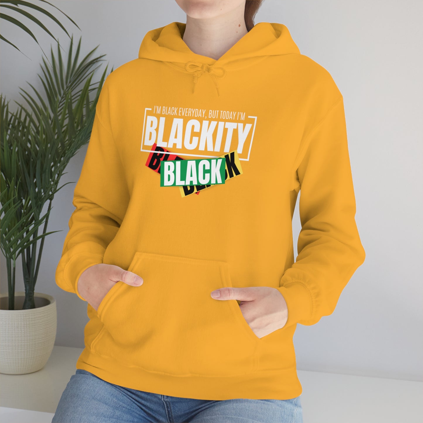 Blackity Sudadera con capucha unisex Heavy Blend™ negra