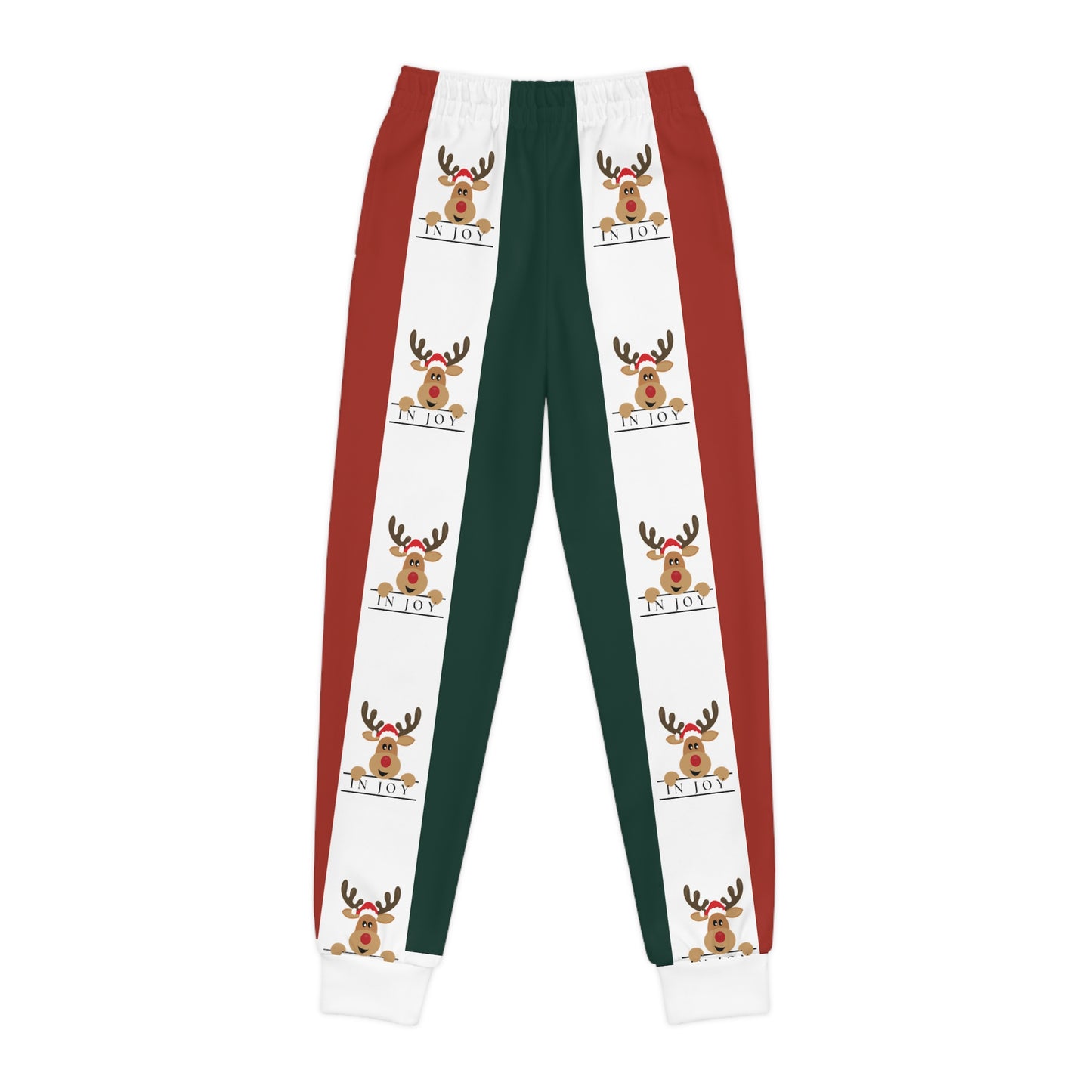 In Joy Chase Reindeer Youth Joggers (AOP)