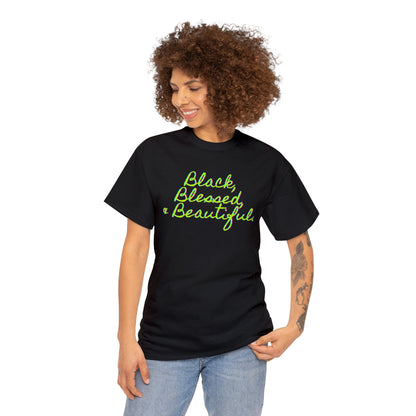 Black Blessed and Beautiful 1 Unisex Heavy Cotton Tee