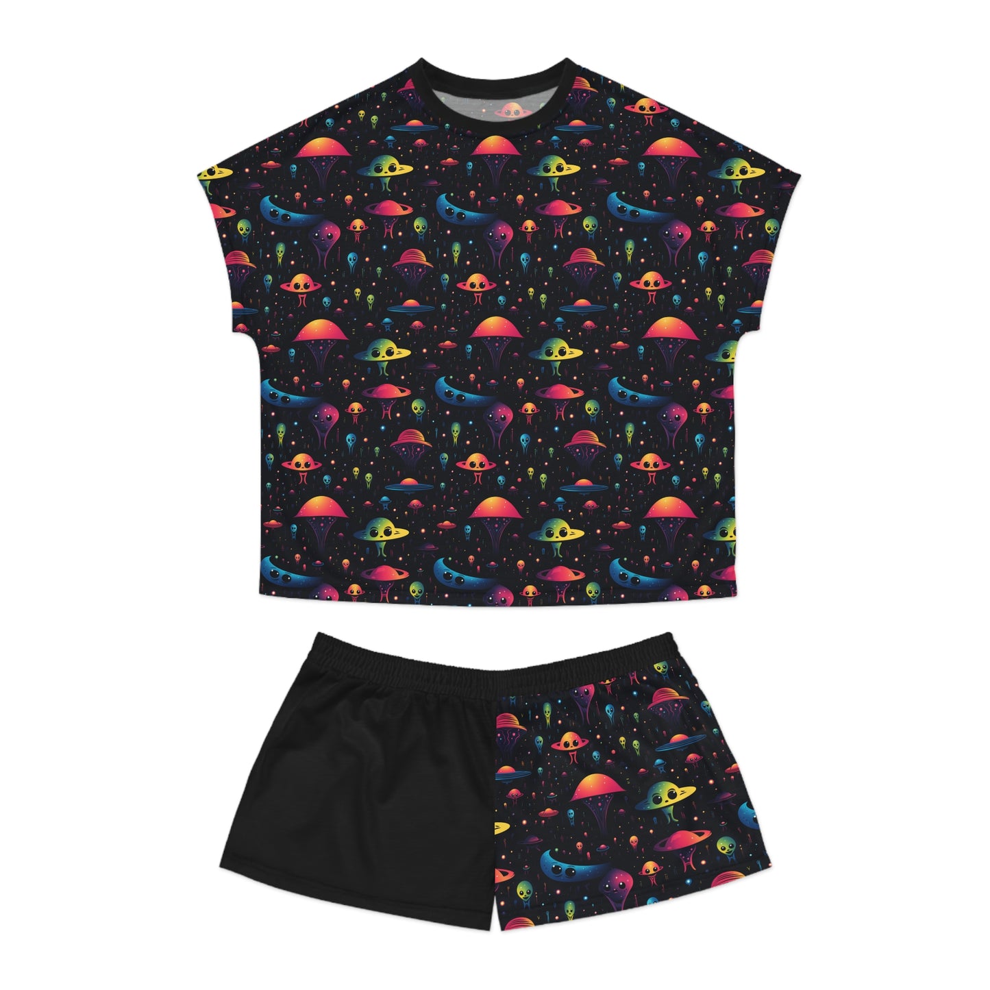 Aliens B Women's Short Pajama Set