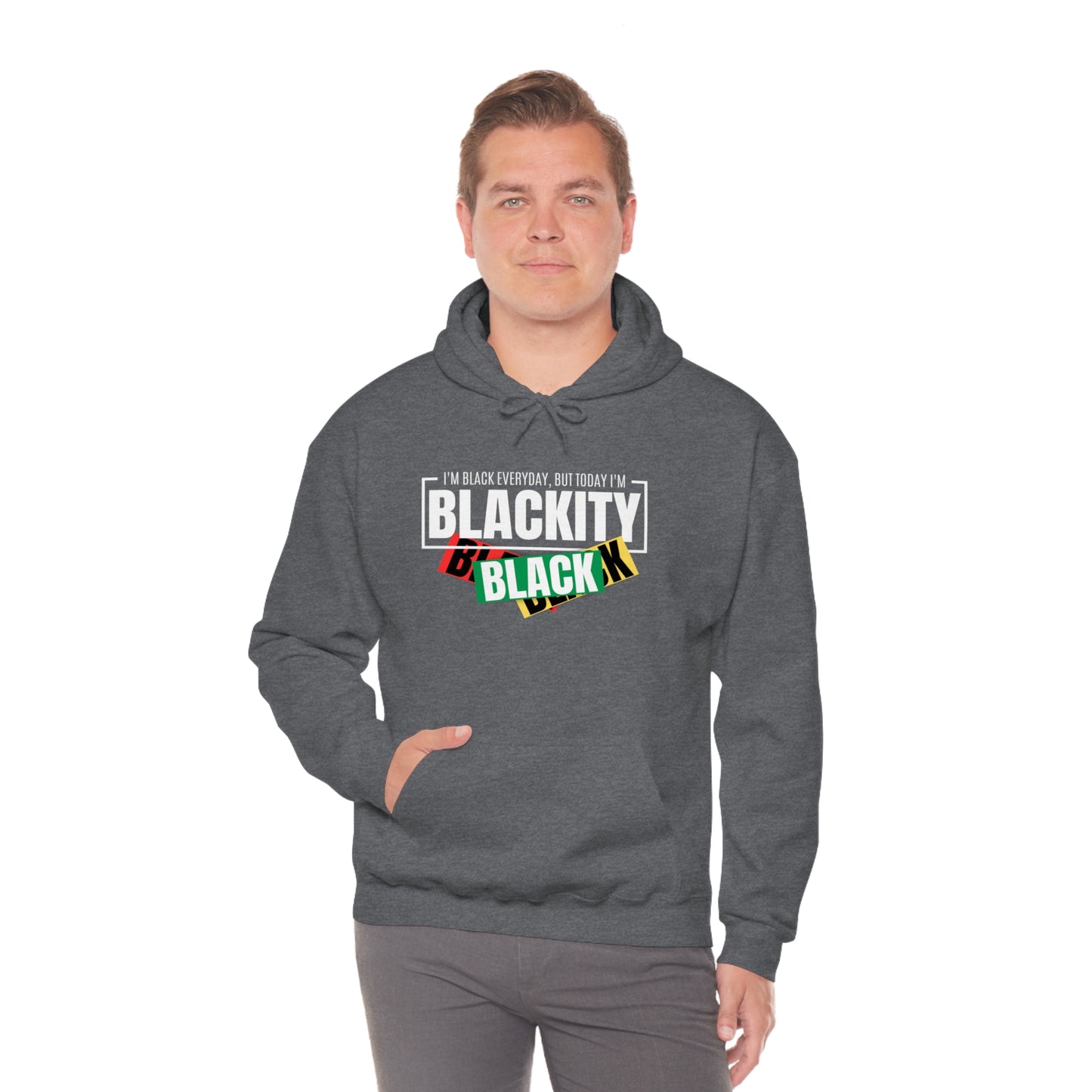 Blackity Sudadera con capucha unisex Heavy Blend™ negra