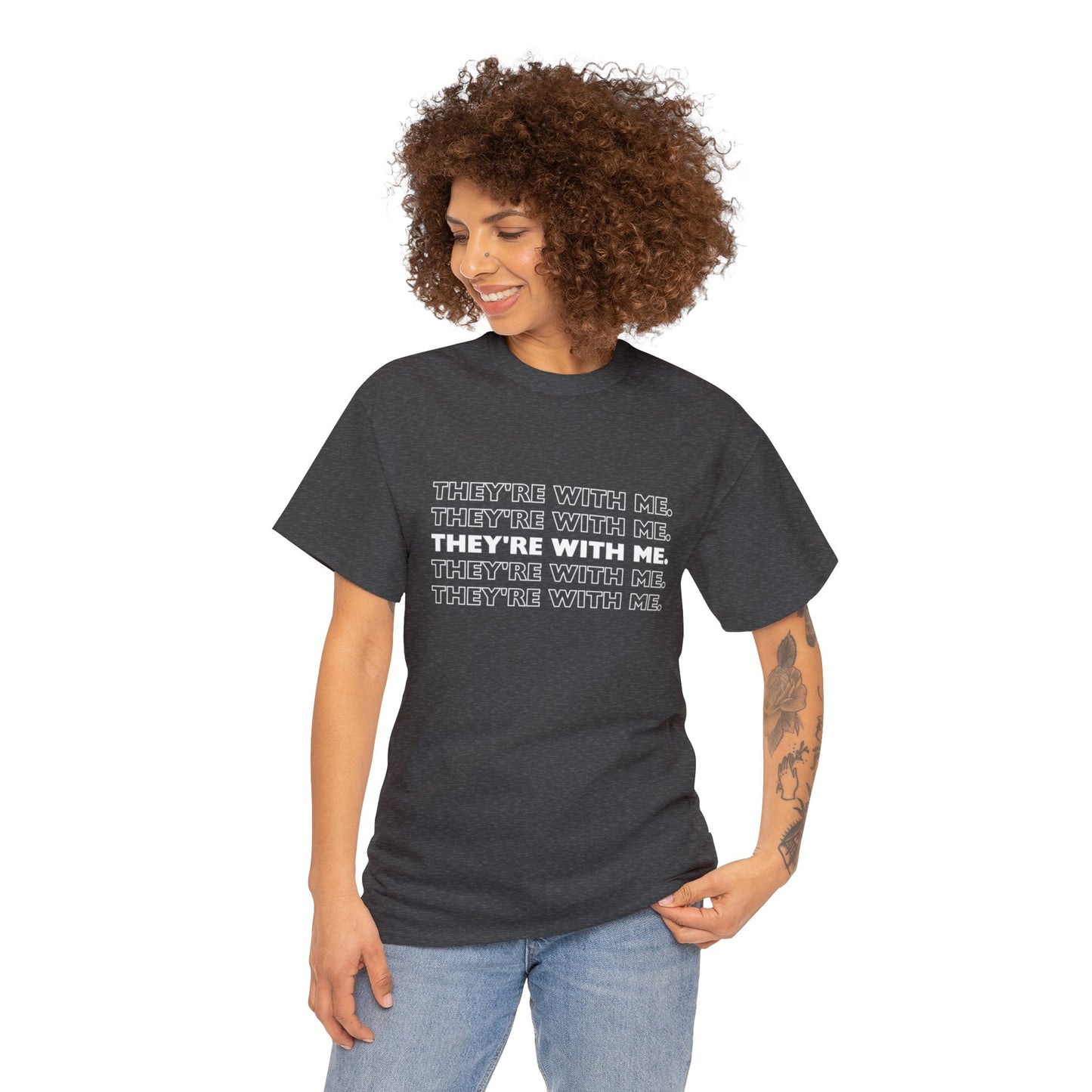 ATN They're With Us Unisex Heavy Cotton Tee