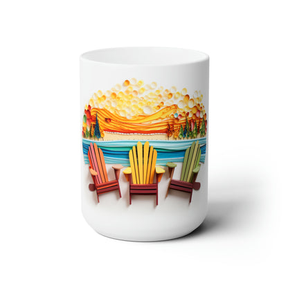 Like A Mug Adirondack Chairs 12 Ceramic Mug 15oz