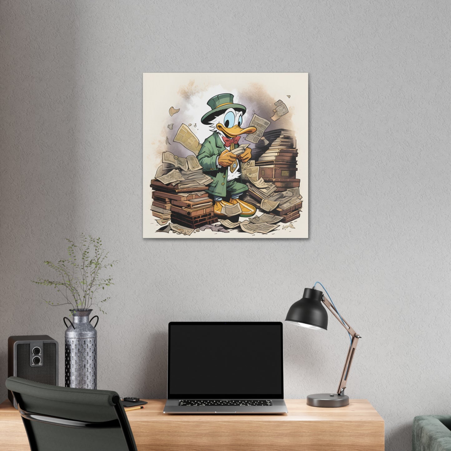 Rich as Duck Polyester Canvas