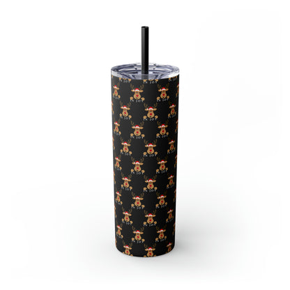 In Joy Chase Skinny Tumbler with Straw, 20oz