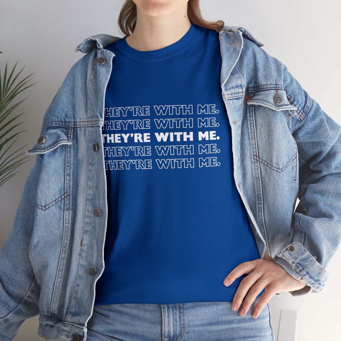 ATN They're With Us Unisex Heavy Cotton Tee