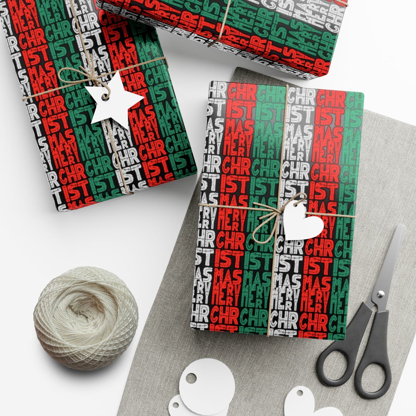 Multiple Merry Christmas Gift Wrap