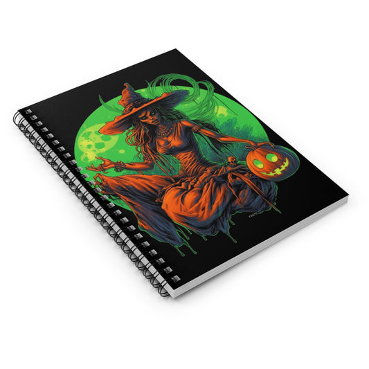 Halloween Witch B Spiral Notebook - Ruled Line