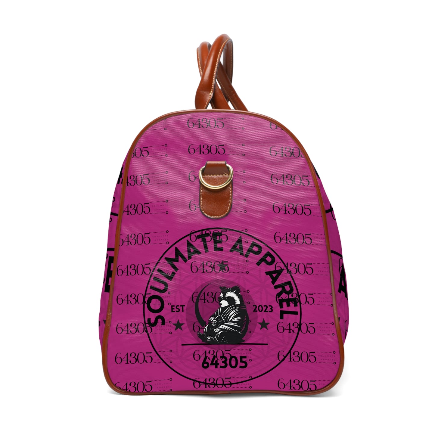 Soulmate Apparel Tanuki Cotton Candy Bubble Gum Waterproof Travel Bag