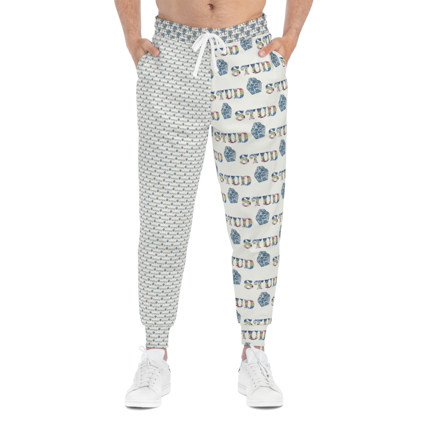 Joggers deportivos en blanco roto con Stud Muffin