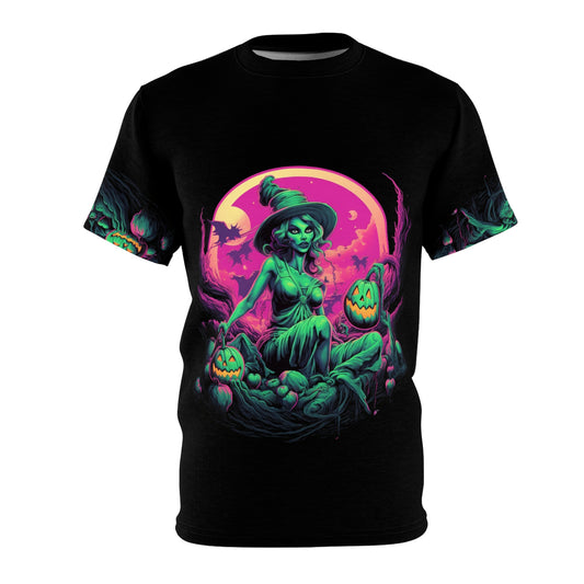 Halloween Witch A Unisex Cut & Sew Tee (AOP)