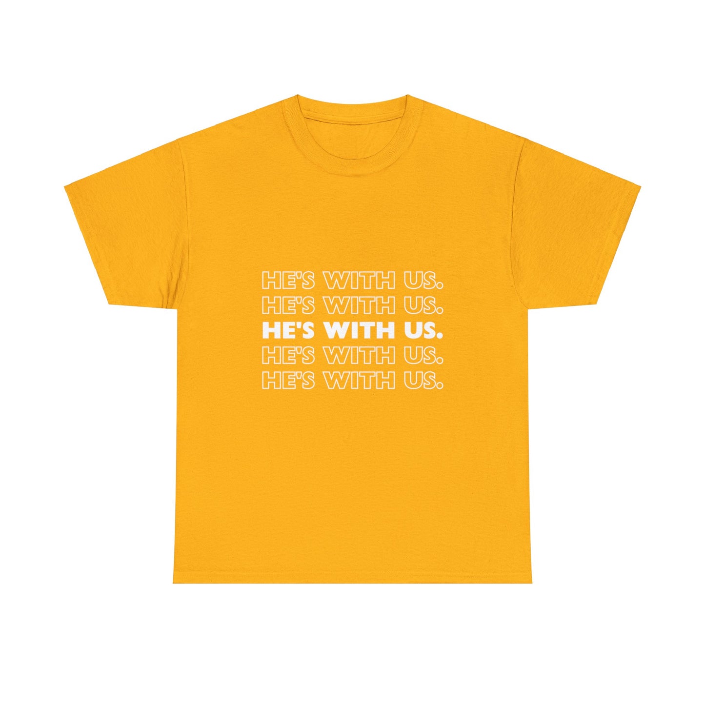 ATN He's With Us Unisex Heavy Cotton Tee