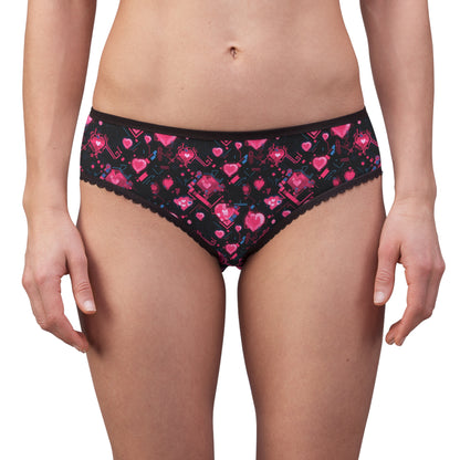 Pink Heart Women's Briefs (AOP)