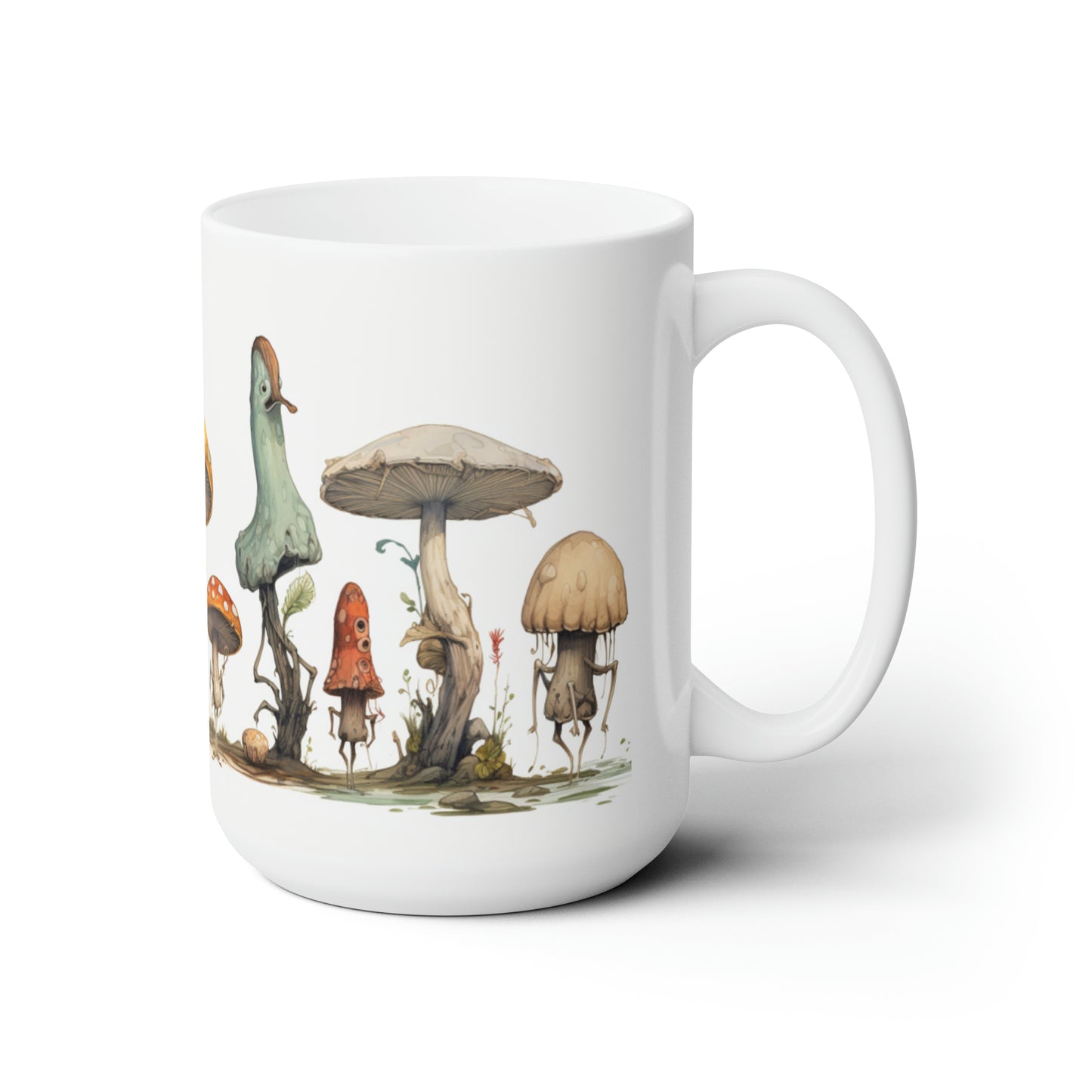 Like A Mug Mushrooms 9 Ceramic Mug 15oz