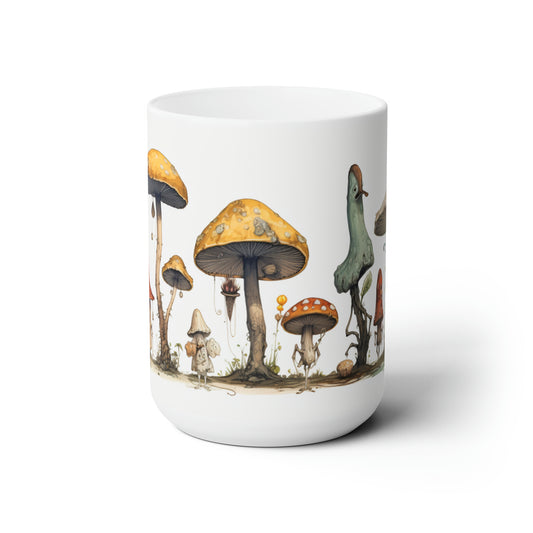 Like A Mug Mushrooms 9 Ceramic Mug 15oz