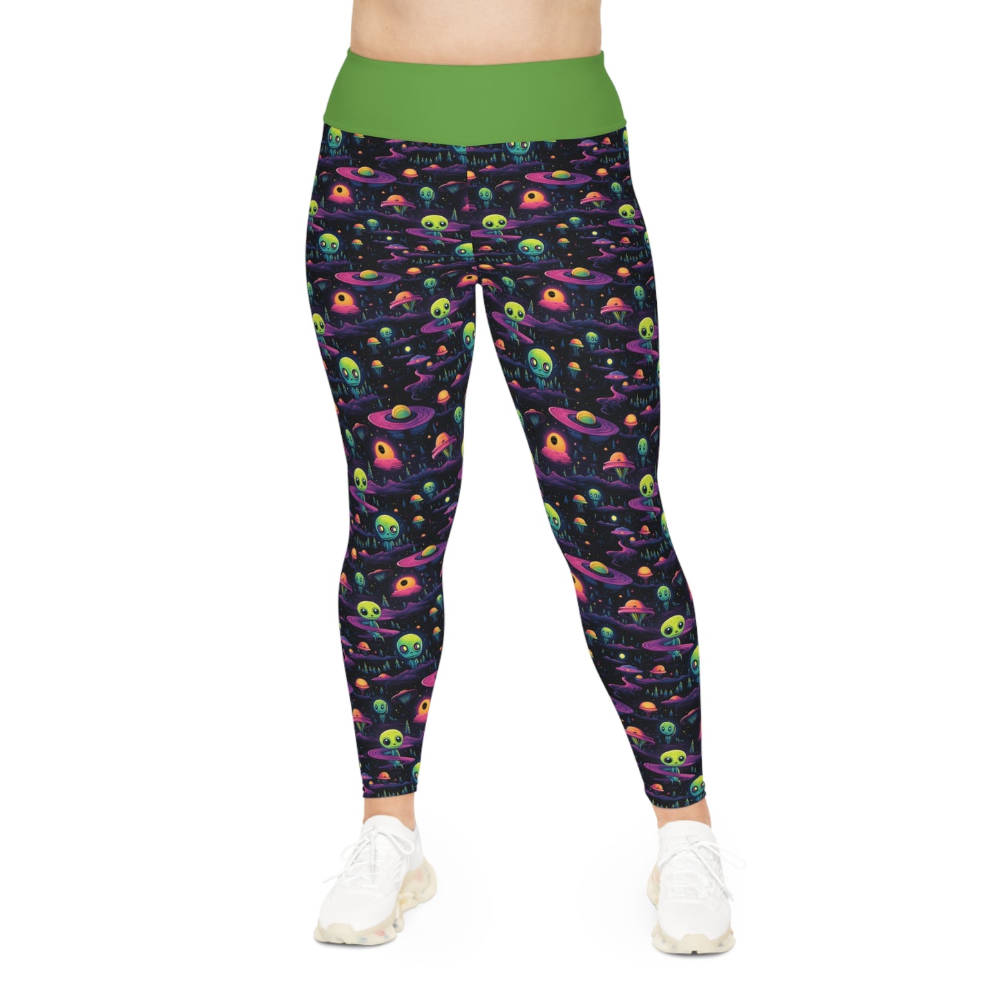 Aliens A Plus Size Leggings (AOP)