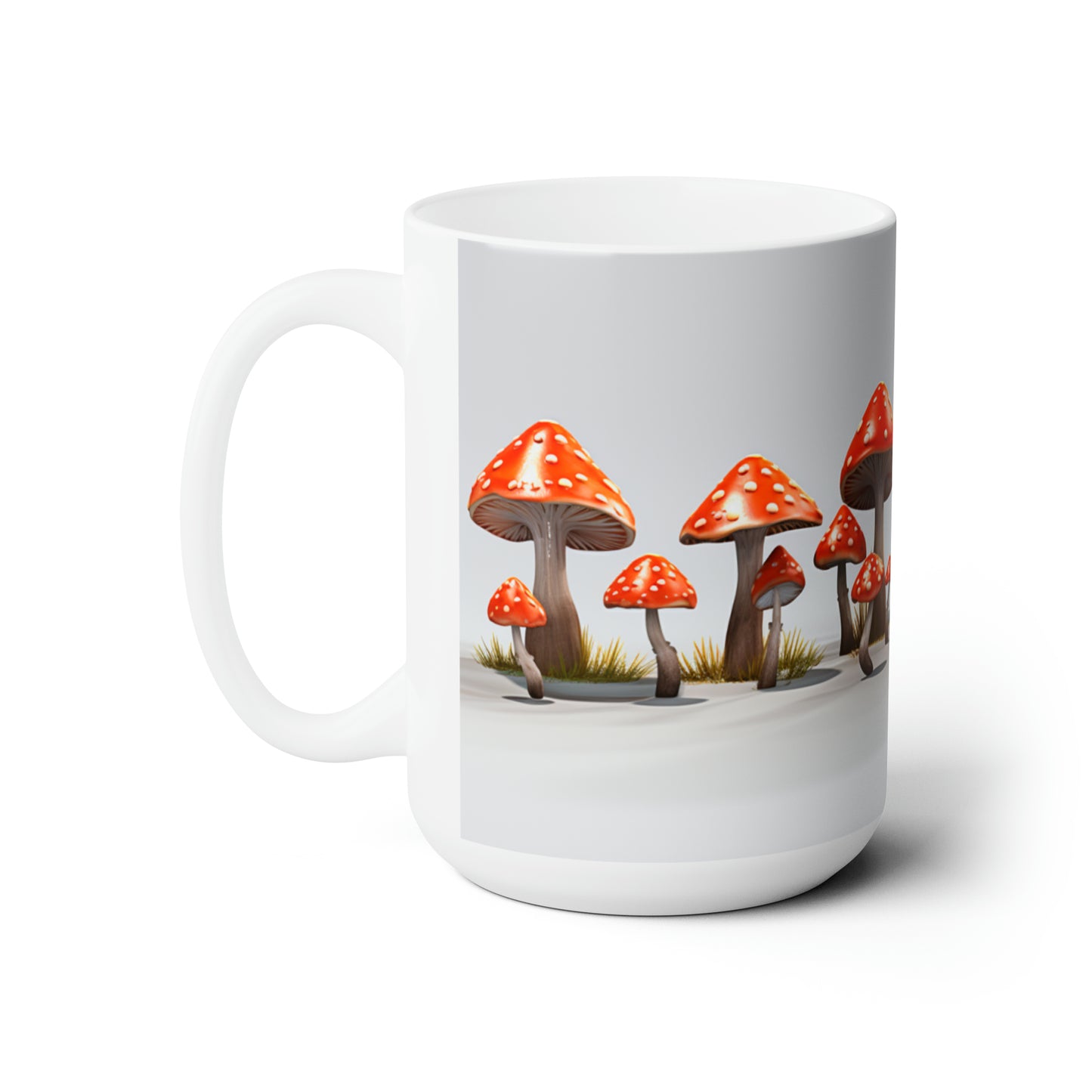 Like A Mug Mushrooms 3 Ceramic Mug 15oz