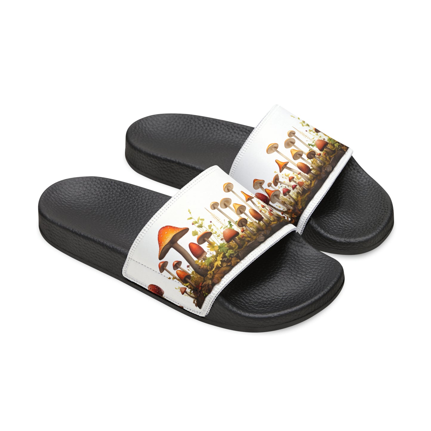 Mushroom Youth PU Slide Sandals