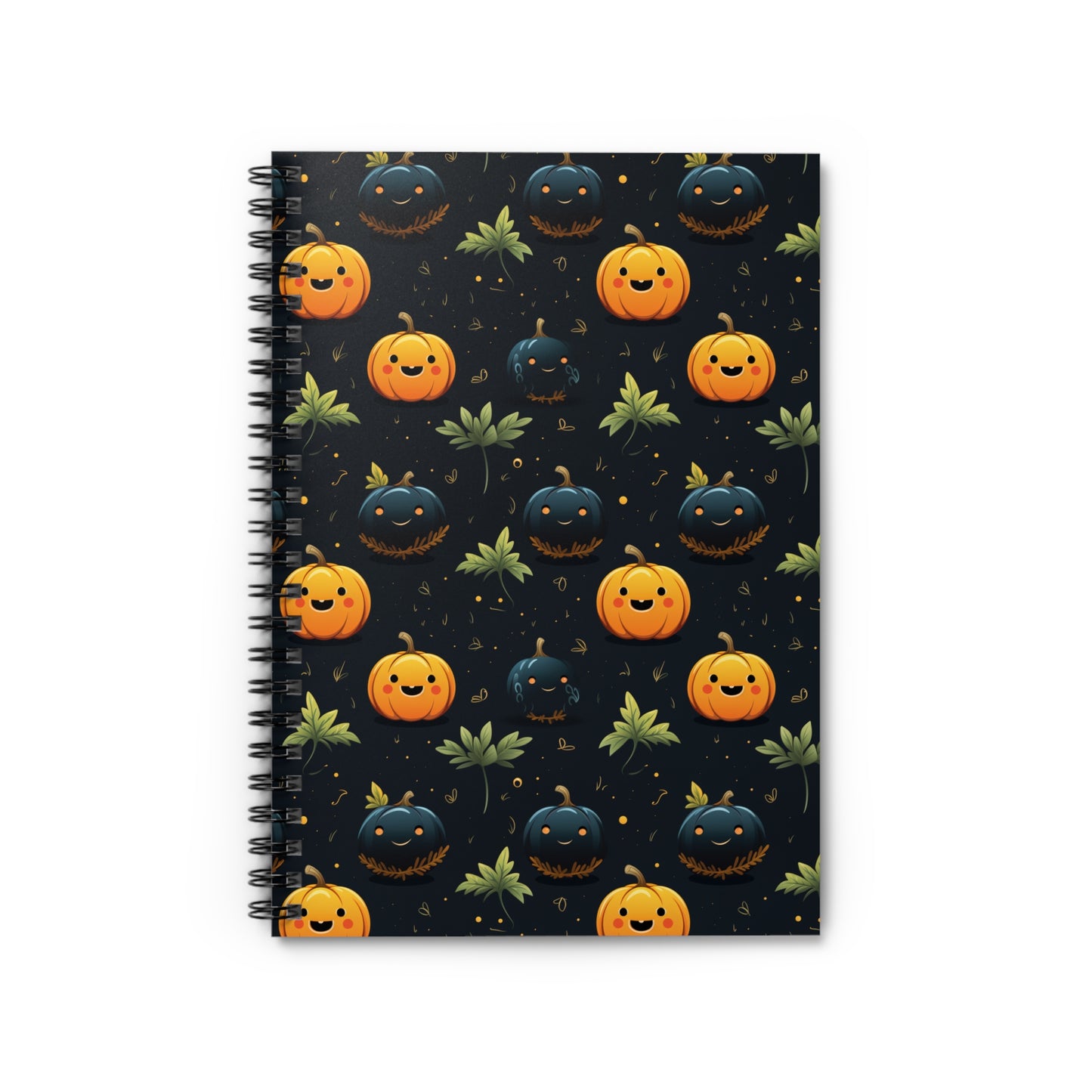 Cuaderno espiral de calabaza de otoño - Línea reglada