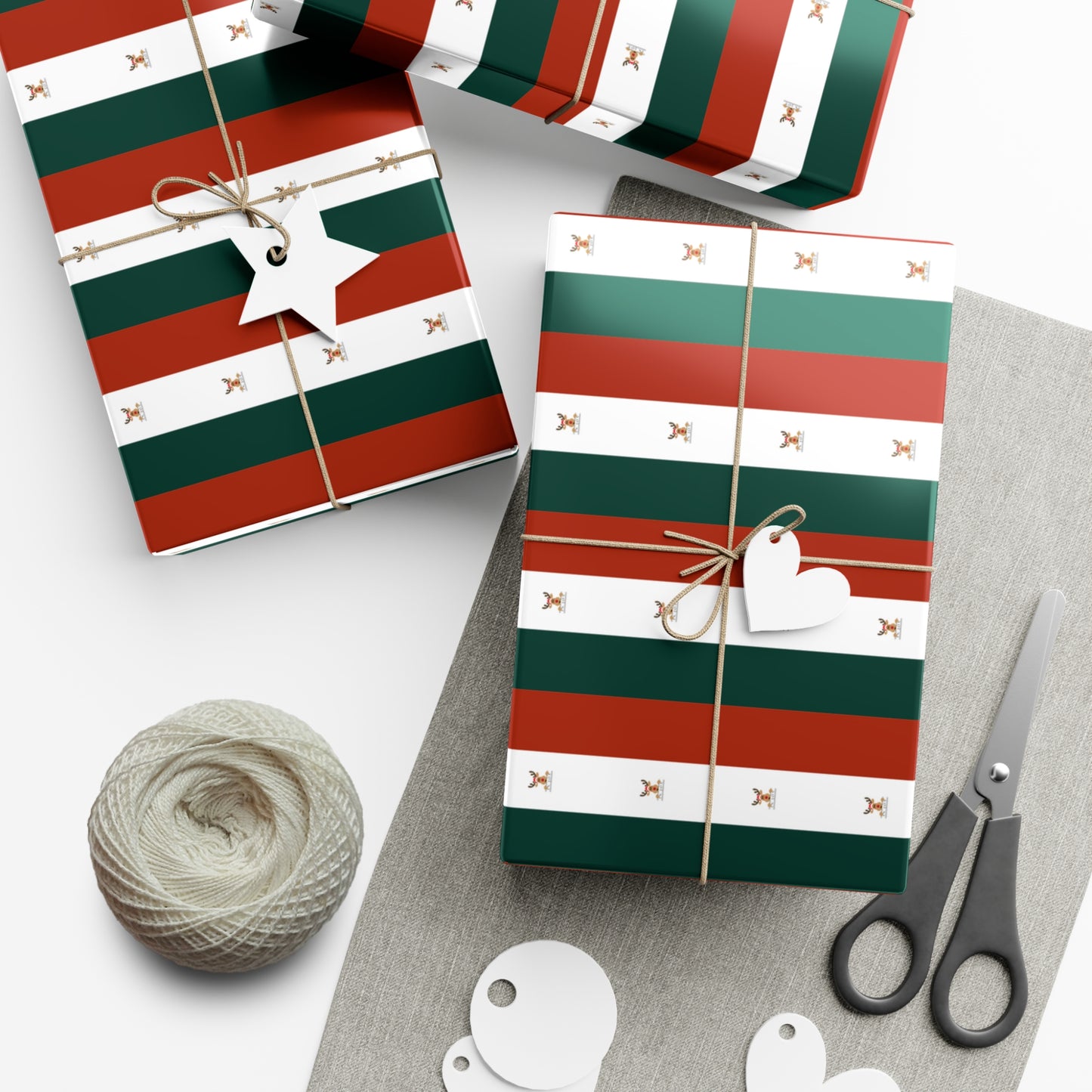 In Joy Chase Stripes Gift Wrap