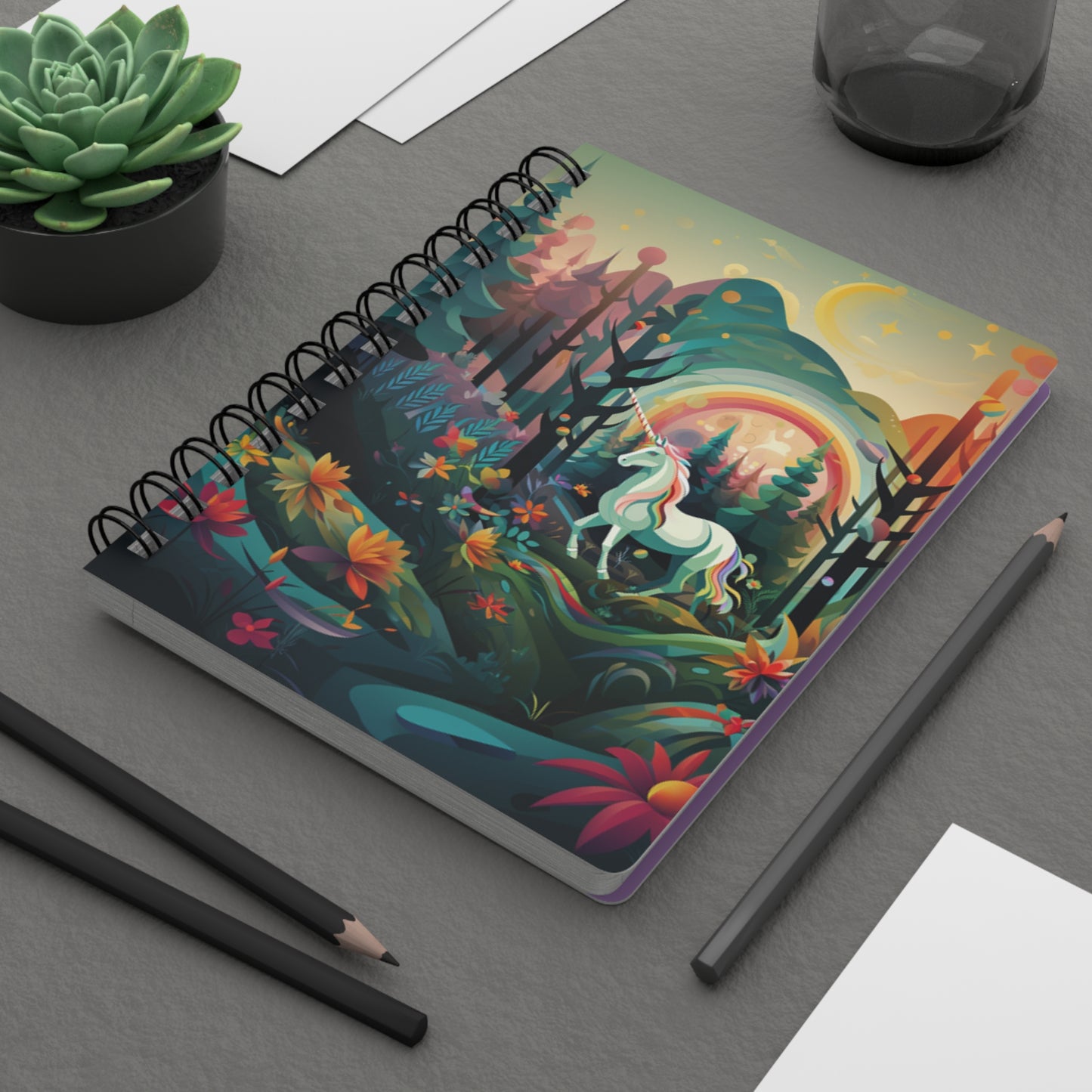 Unicorn C Spiral Bound Journal