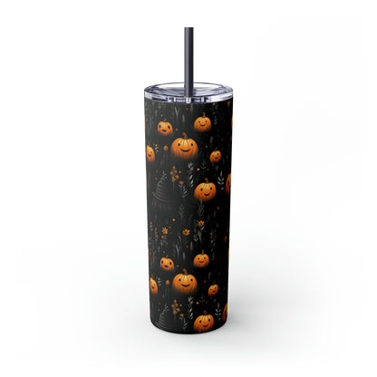 Pumpkins B Skinny Tumbler with Straw, 20oz