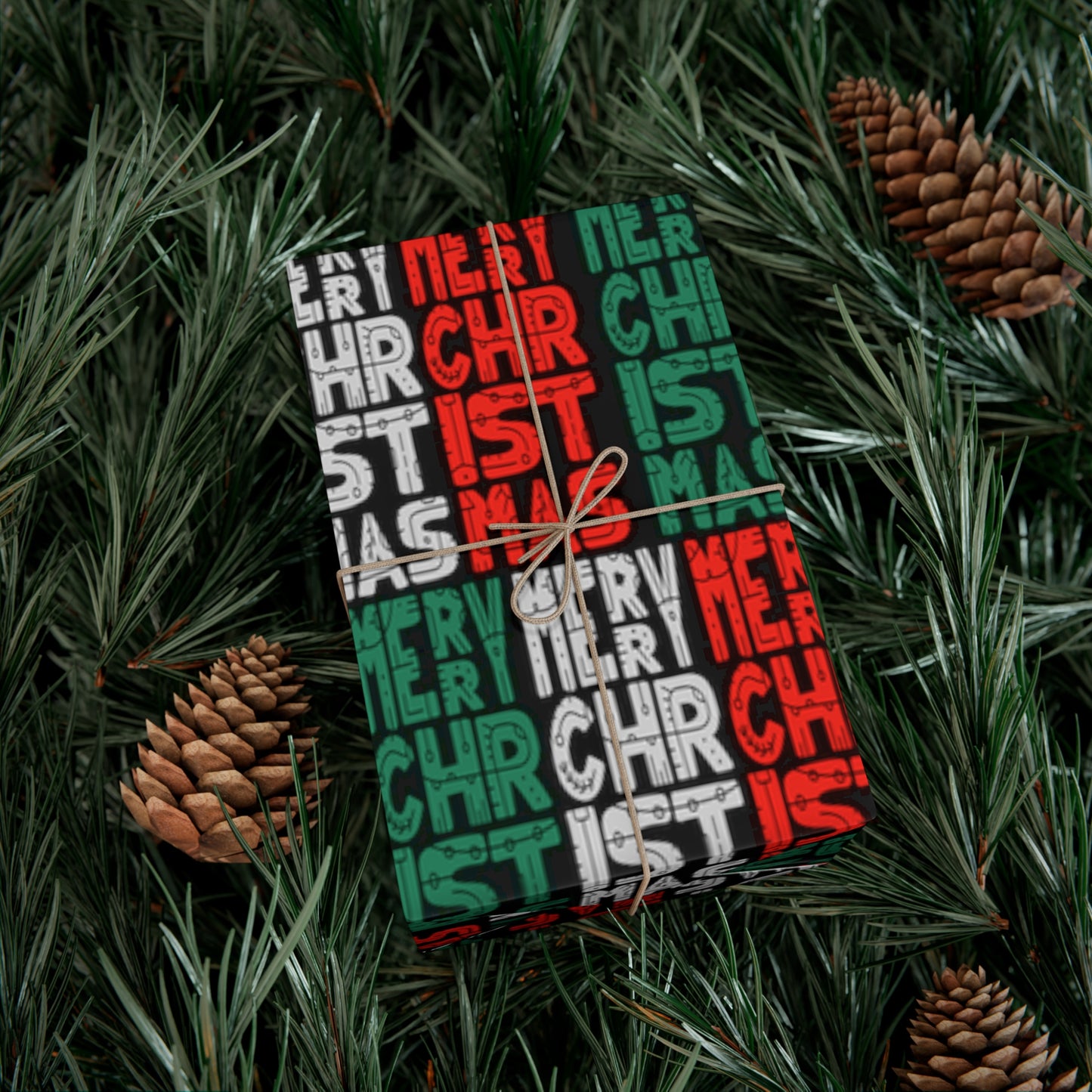 Multiple Merry Christmas Gift Wrap