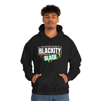 Blackity Sudadera con capucha unisex Heavy Blend™ negra