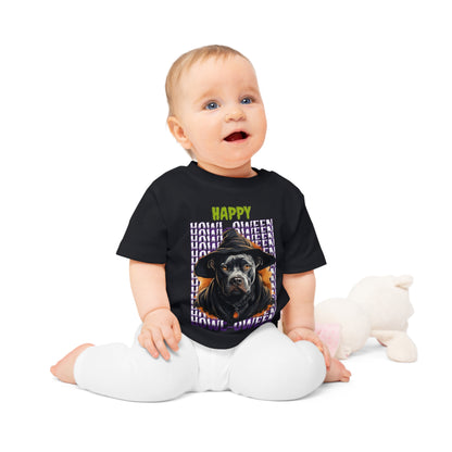 Happy Howl-oween Pitbull Baby Tee