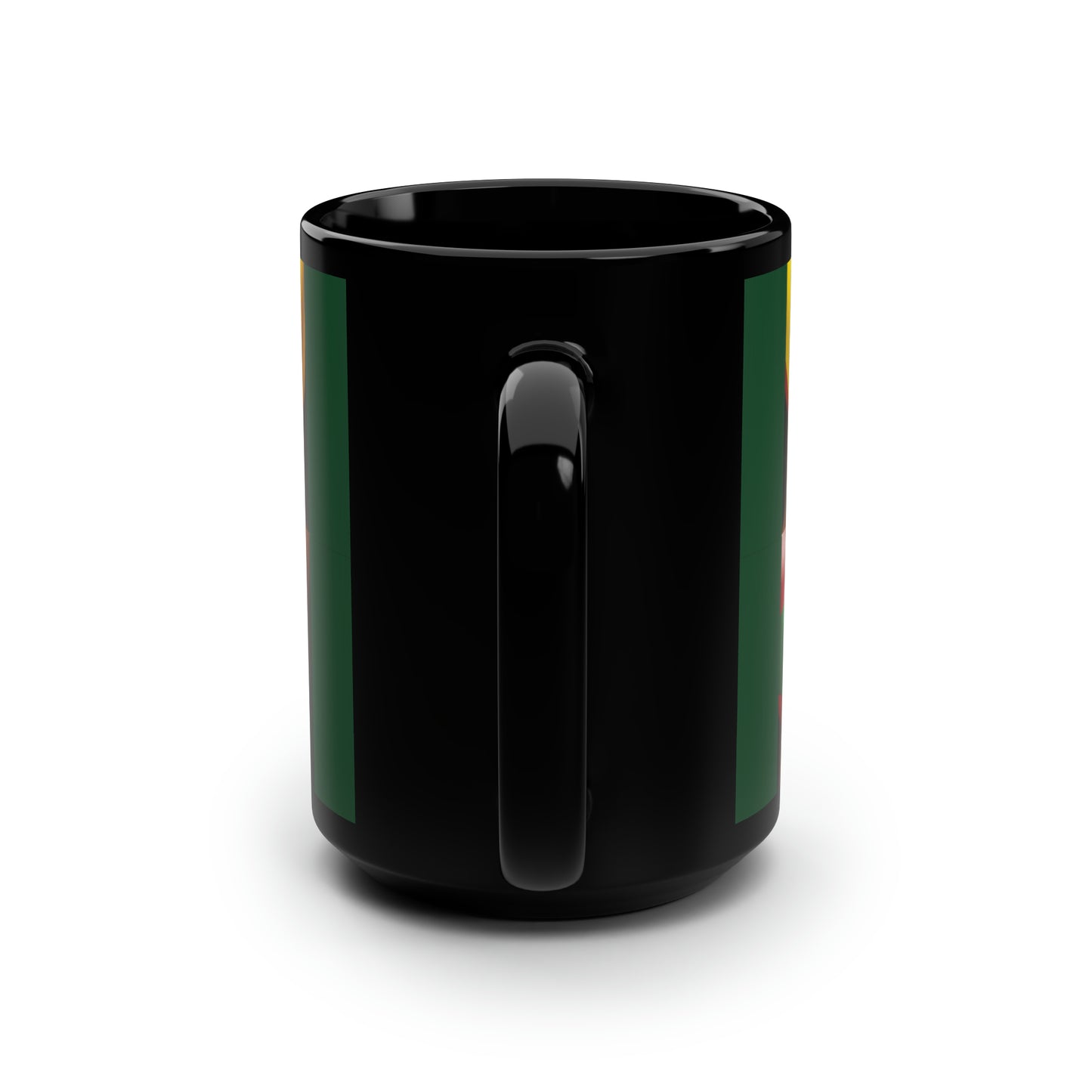 BHE Lips Lips A Simple Black Mug, 15oz