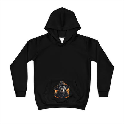 Happy Howl-oween Pitbull Children's Hoodie (AOP)