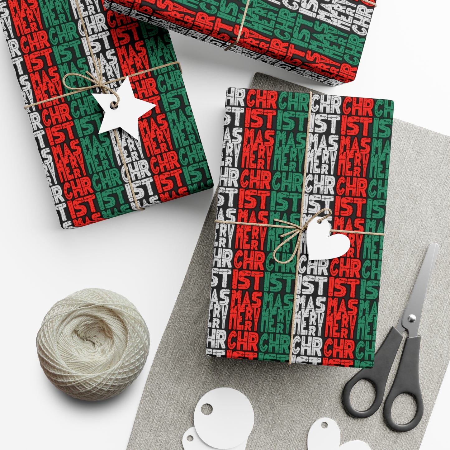 Multiple Merry Christmas Gift Wrap