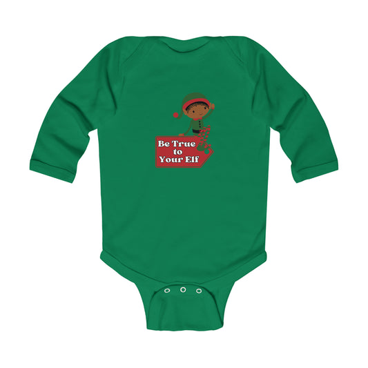 True to Your Elf Infant Long Sleeve Bodysuit