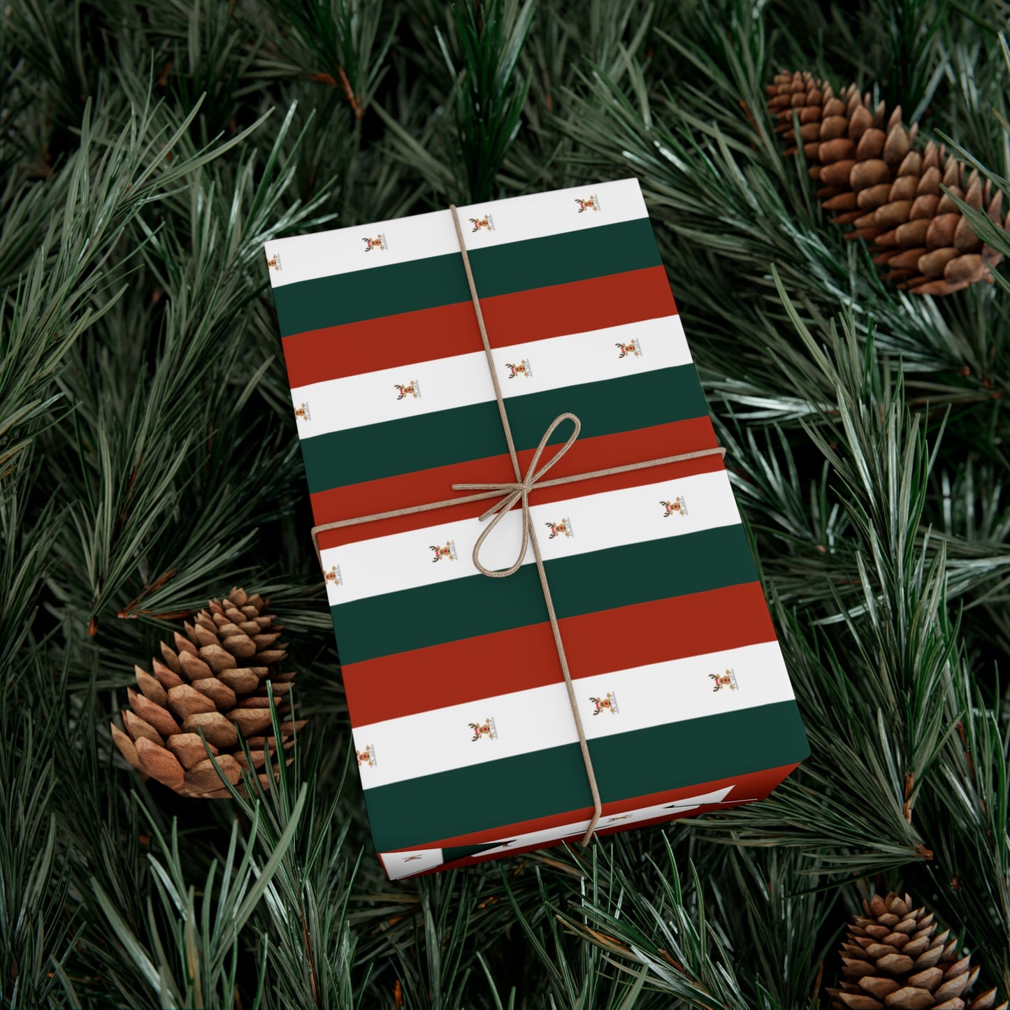 In Joy Chase Stripes Gift Wrap