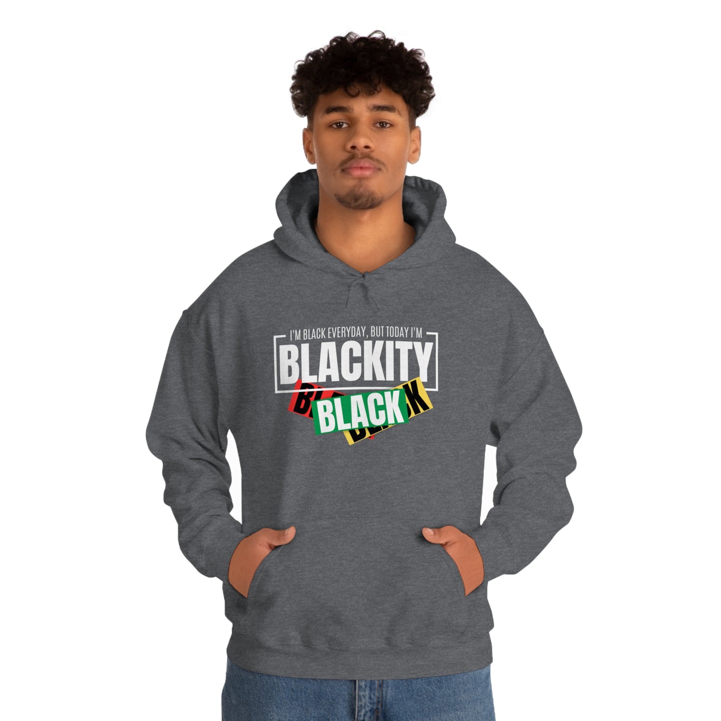 Blackity Sudadera con capucha unisex Heavy Blend™ negra