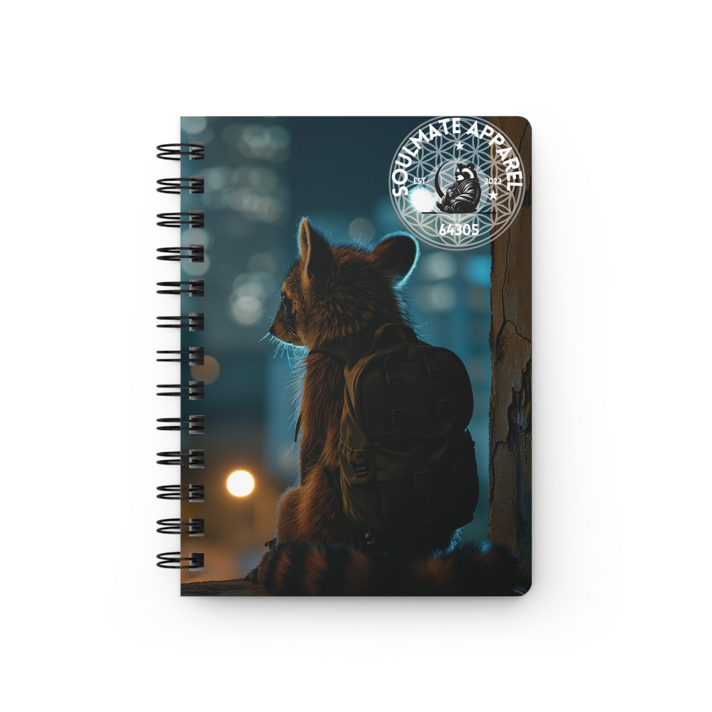 Soulmate Apparel Tanuki F Spiral Bound Journal