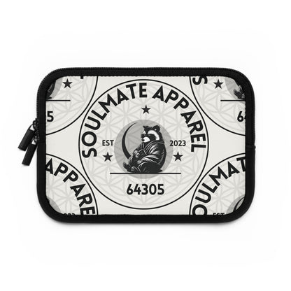 Soulmate Apparel Tanuki Black Text Offwhite Laptop Sleeve