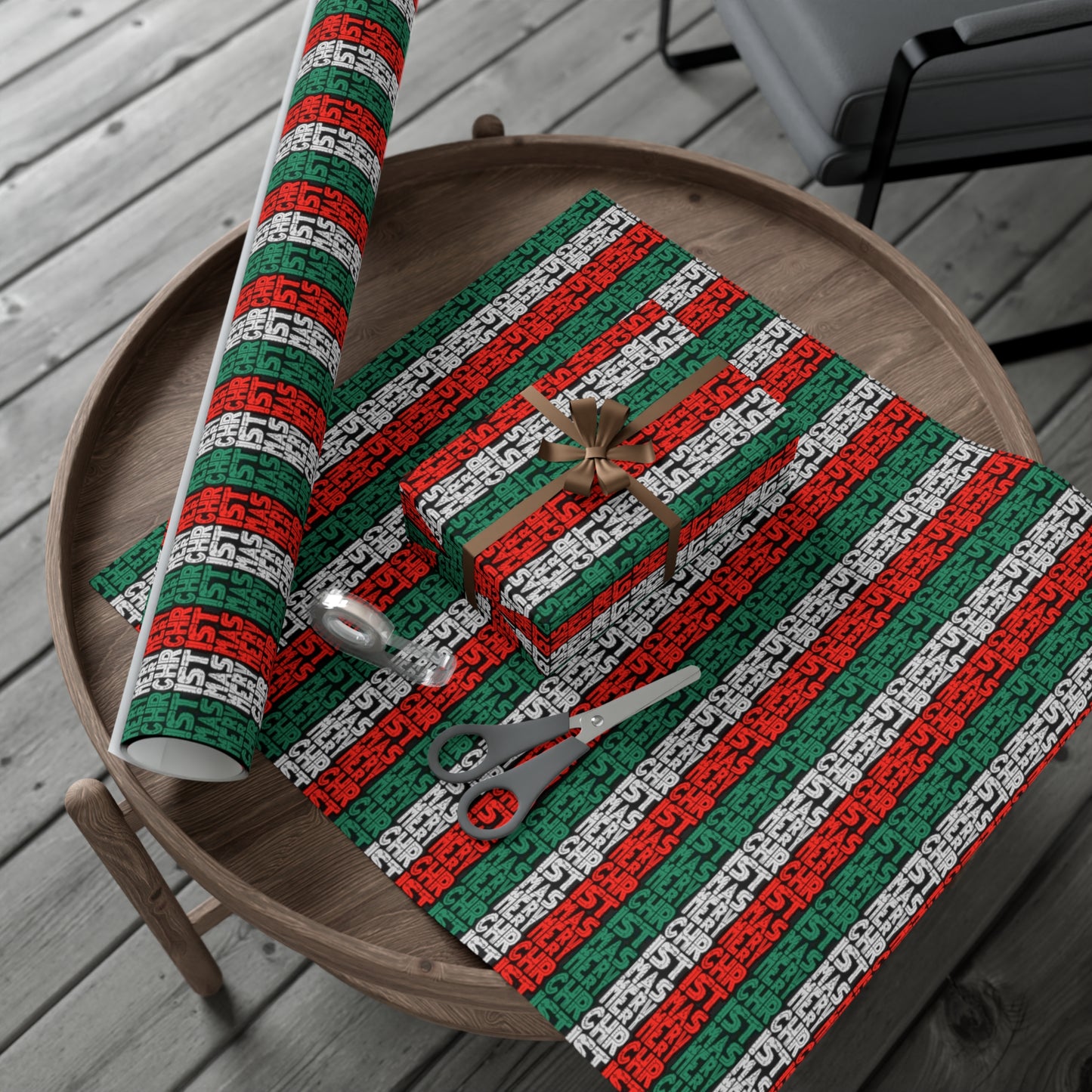 Multiple Merry Christmas Gift Wrap