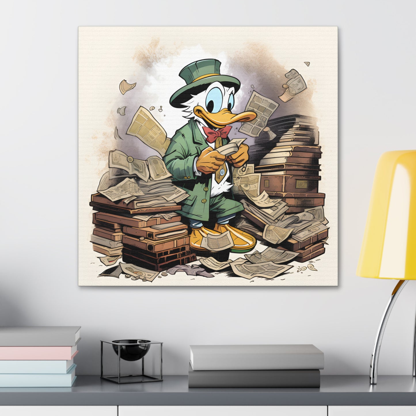 Rich as Duck Polyester Canvas