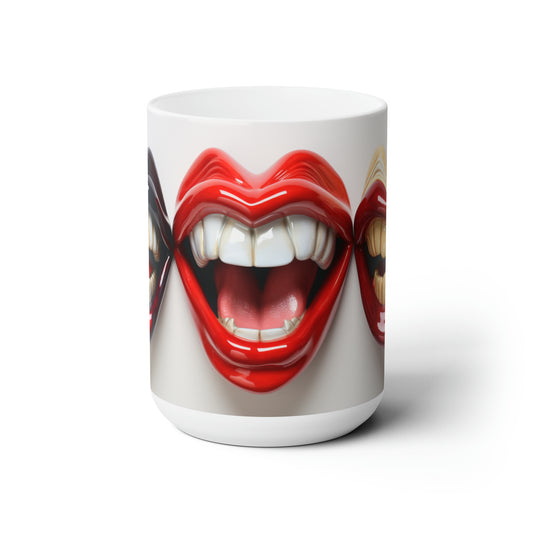 Like A Mug Lips 2 Ceramic Mug 15oz