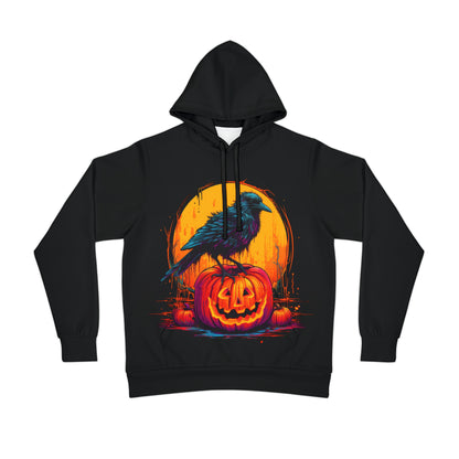 Sudadera con capucha deportiva Fall Pumpkin Bird B (AOP)