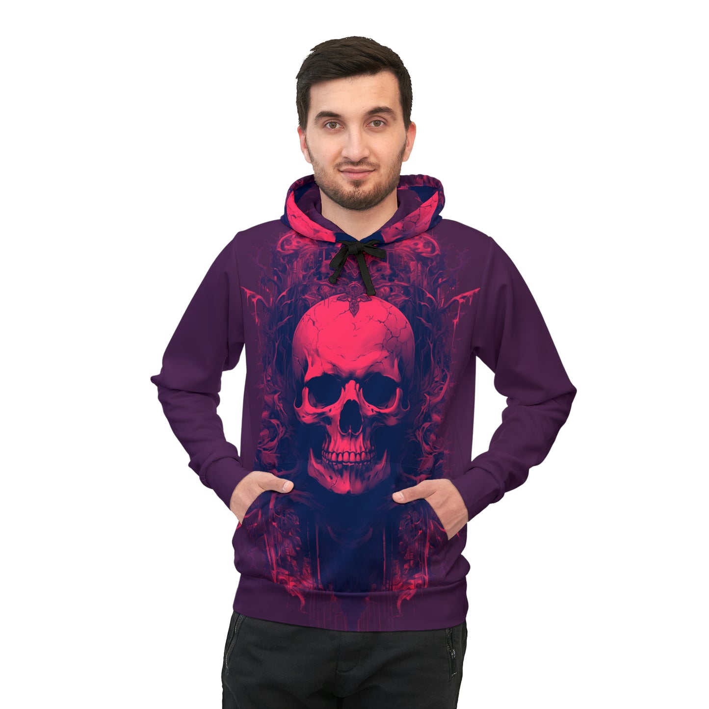 Sudadera con capucha deportiva Halloween F (AOP)