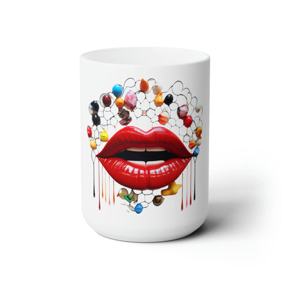 Like A Mug Lips 1 Ceramic Mug 15oz