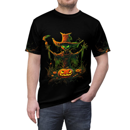 Halloween Una camiseta unisex de corte y costura (AOP)