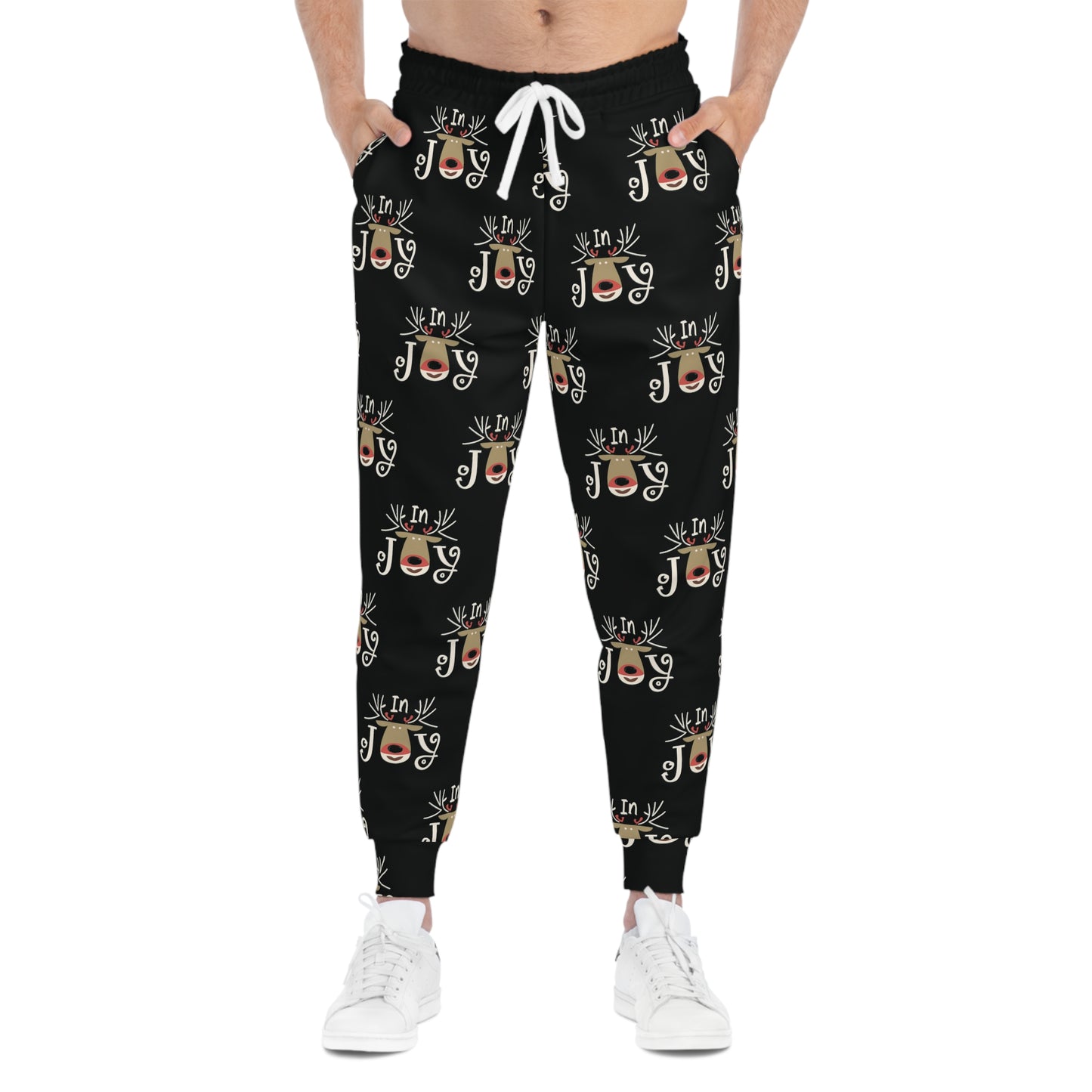 In Joy A Reindeer Athletic Joggers (AOP)