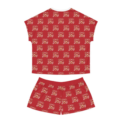 In Joy E Reindeer Women's Short Pajama Set