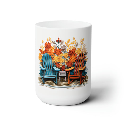 Like A Mug Sillas Adirondack 10 Taza de cerámica 15oz