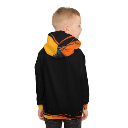 Sudadera con capucha para niños Fall Pumpkin Bird B (AOP)