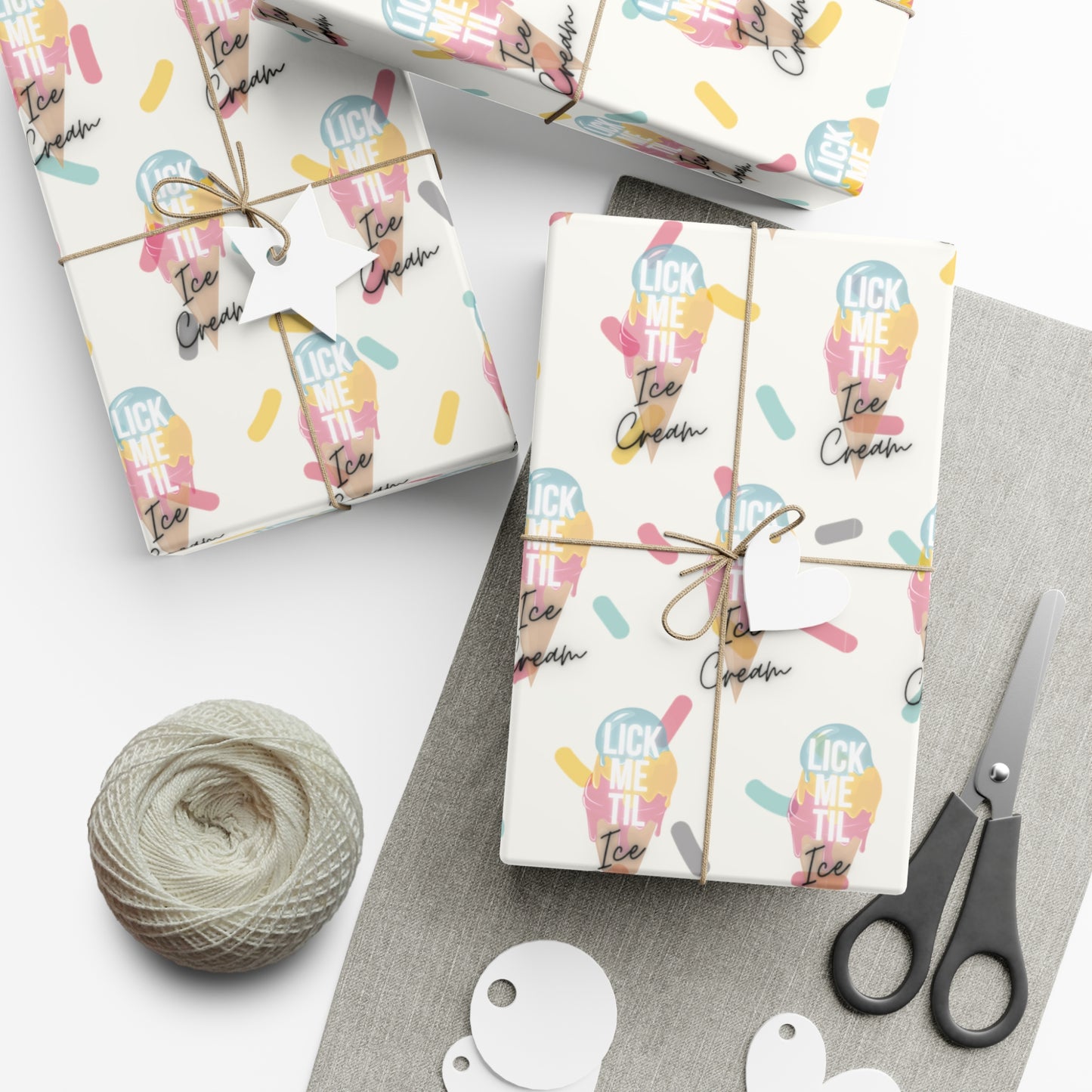 Ice Cream B Gift Wrap Papers