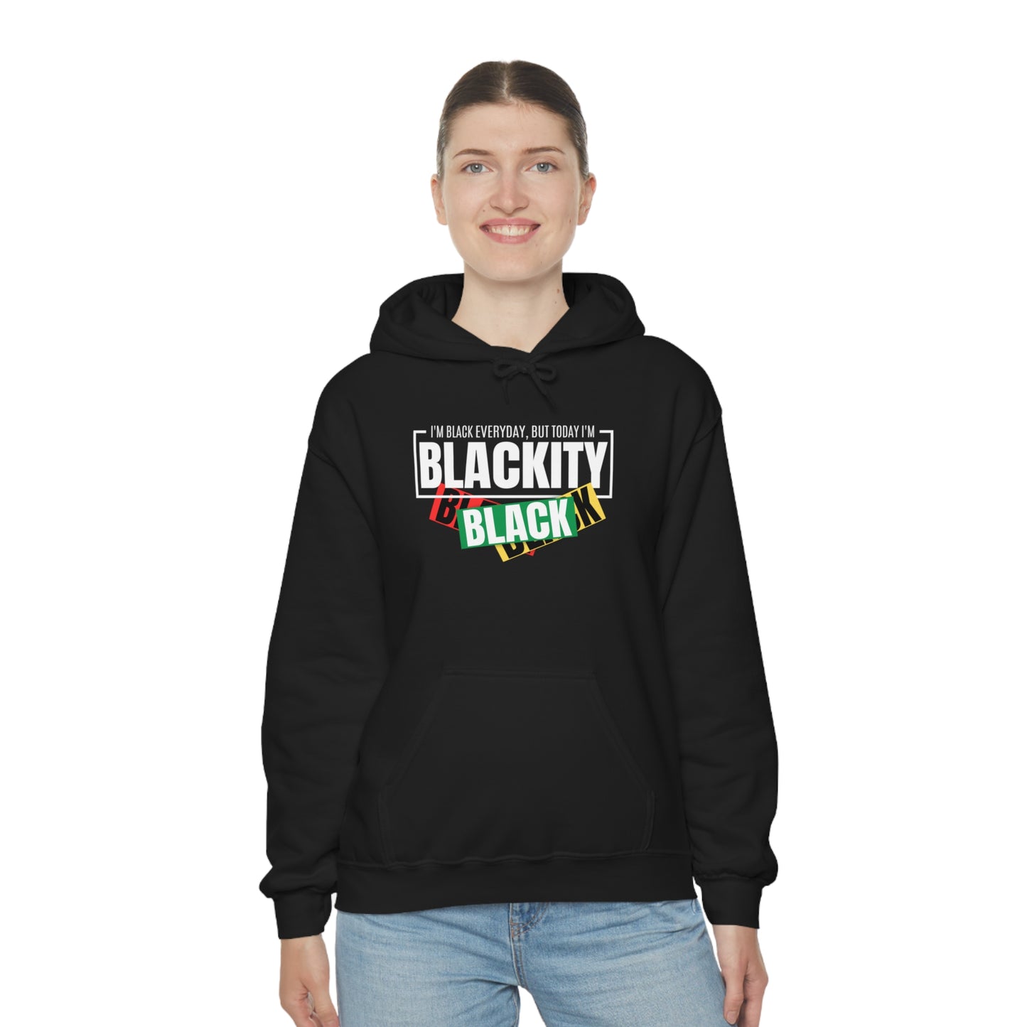 Blackity Sudadera con capucha unisex Heavy Blend™ negra